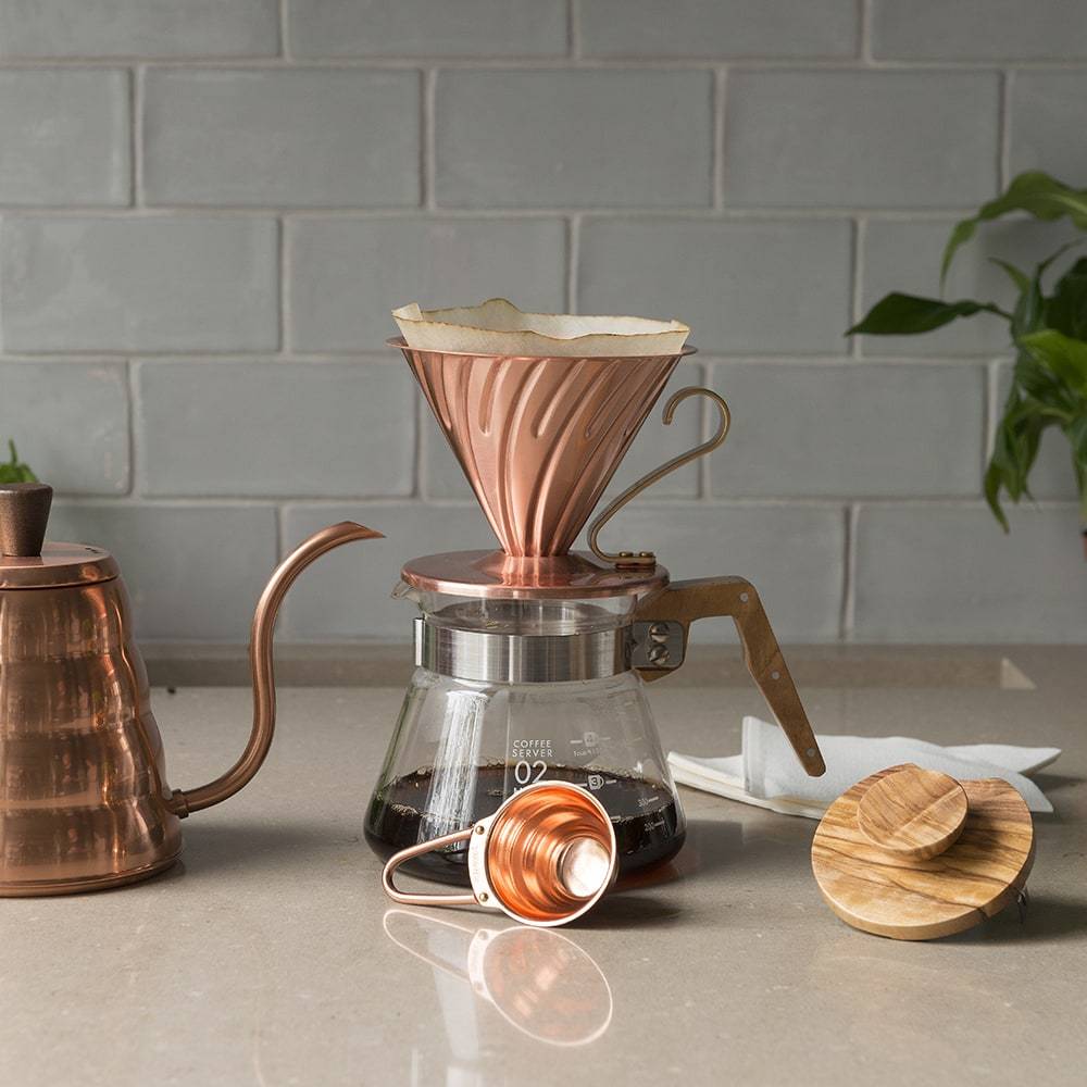 Hario V60 Copper Coffee Dripper Size 02 - MAD! Coffee, Hario