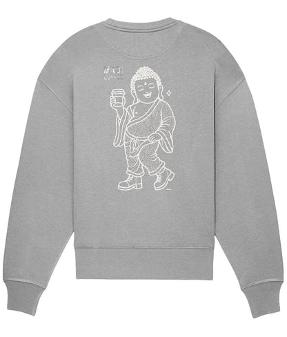 Oversized Crewneck Unisex Sweatshirt - MAD! Boogie Buddha - MAD! Coffee, MAD! Coffee